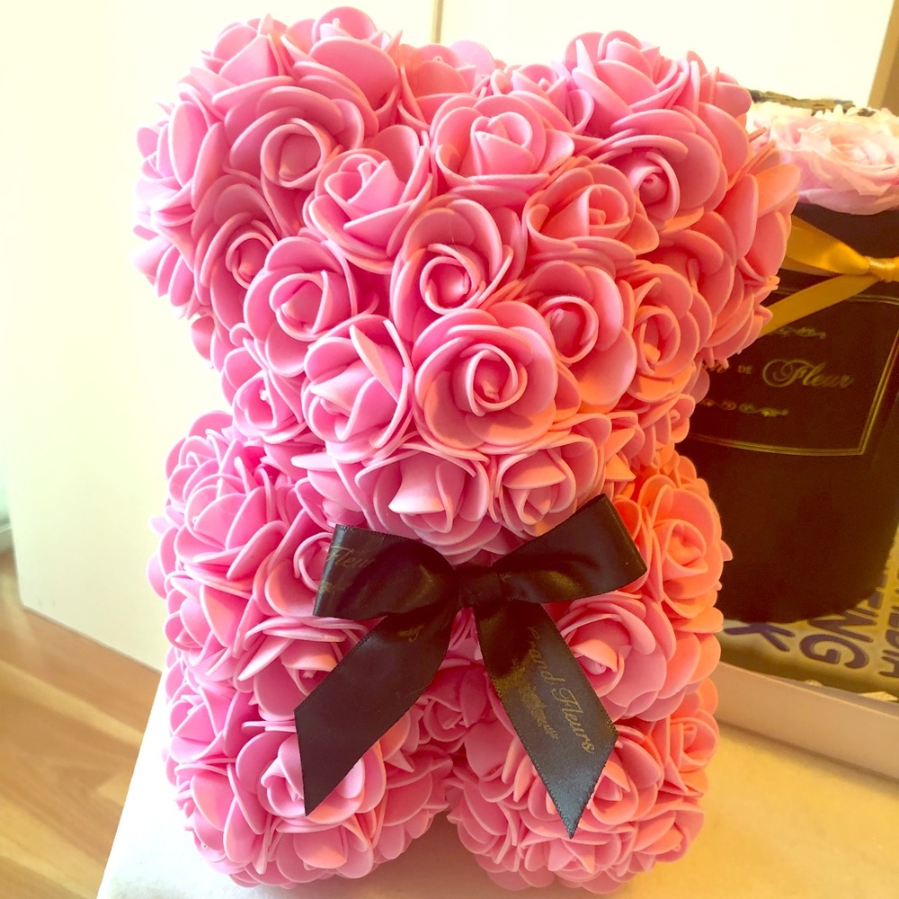 🌷grand fleur rose bear🌷
